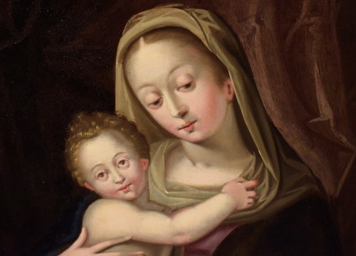 Vierge à l'Enfant  - Maître flamand du 16e siècle - Romano Ischia